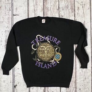 Vintage 80s Treasure Island Las Vegas Tourism Vacation Sweatshirt
